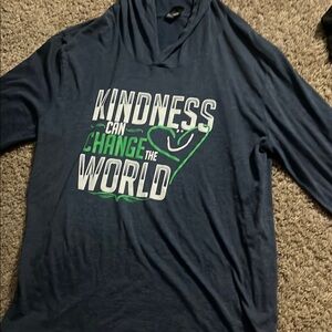 District Blue Long Sleeve Sweatshirt with Graphic Print